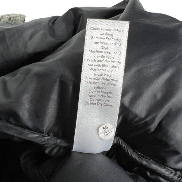 Athleta Women's Whisper Metallic Quilted Velvet Puffer Full Zip Vest Size XL - Picture 7 of 12